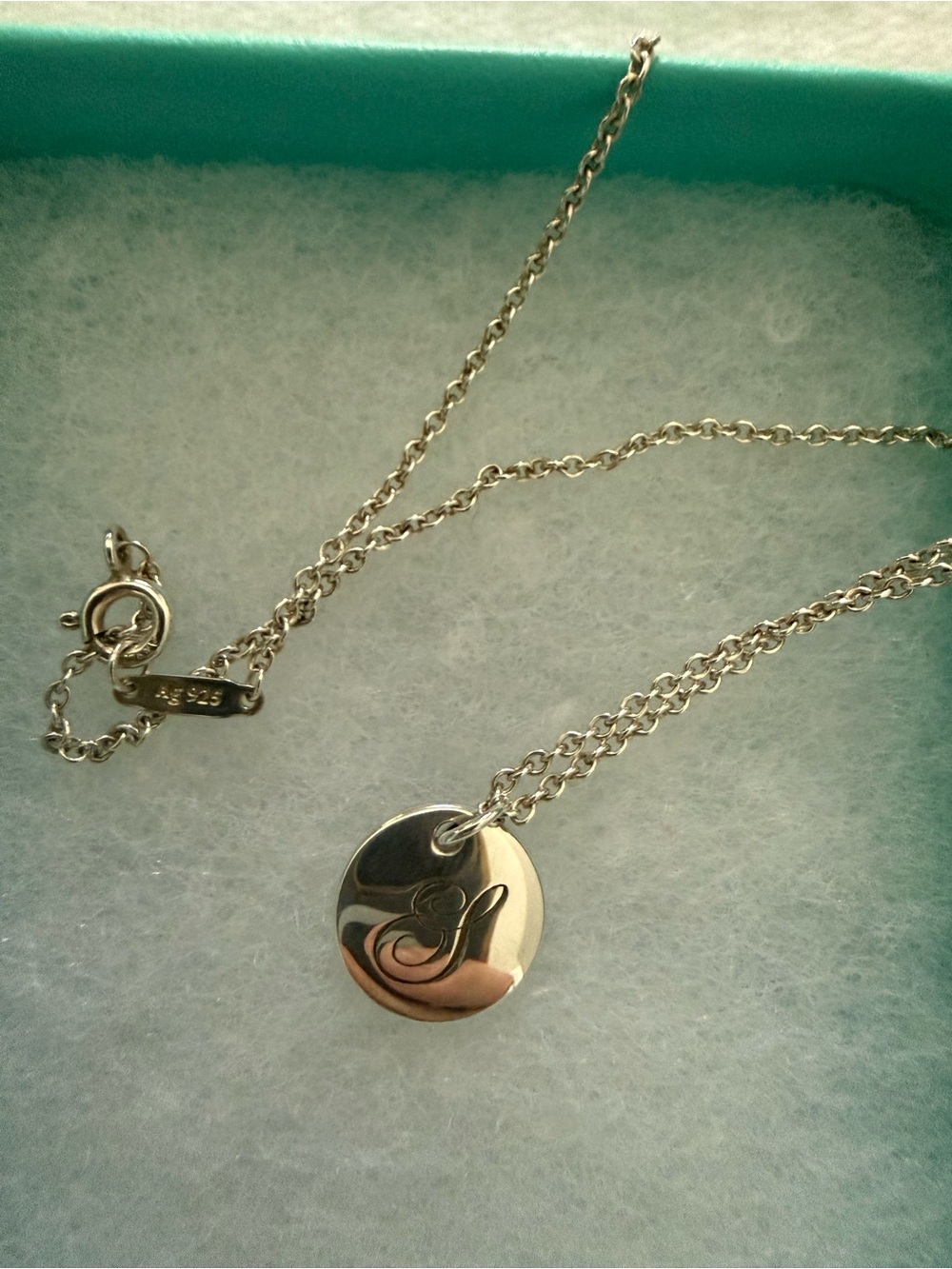 Tiffany & Co. S initial charm necklace sterling silver